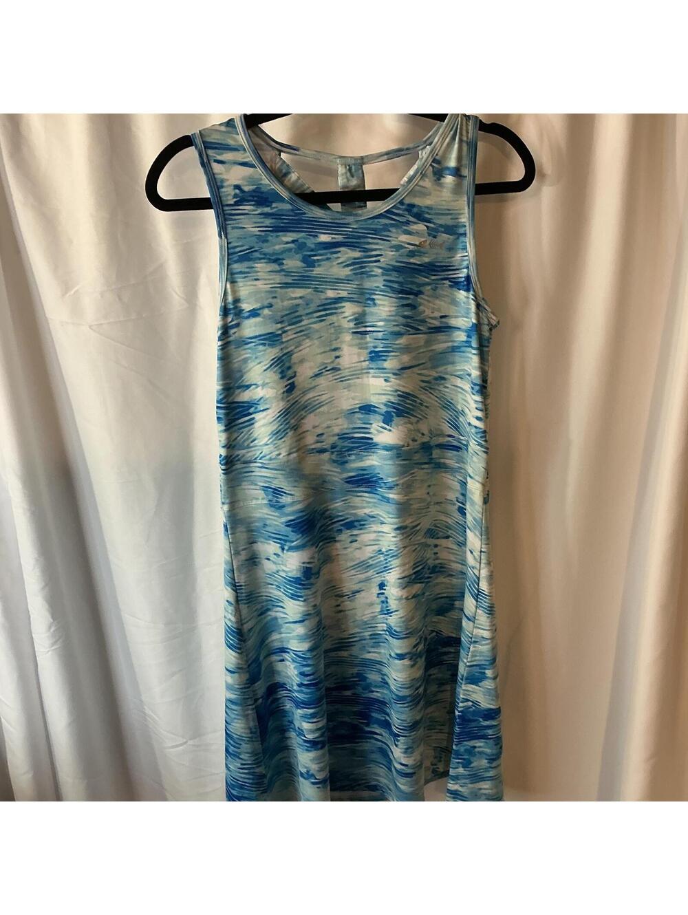 Silver Bait Women’s Small Blue Water Print Sleeveless Performance Dress Fishing